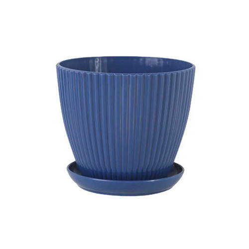 Round plant pots - plant, tray