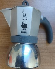 Lot of 2 Bialetti Moka Caffettiera (1 x 6 cups & 1 x 3 cups) Induction Hob 