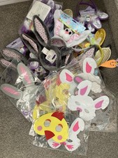Easter Spring Kids Party Mixed Bunny Ears x10 & x10 Animal Masks