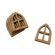 5 Pack MDF Wooden Fairy Door