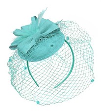 Round Pillbox Birdcage Veil