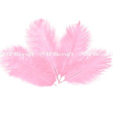 Baby Pink Natural Genuine Ostrich Feather Fluffy Costume Craft Party Decor