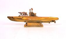 Vintage Metal German U-581 Submarine Table Lighter/Ornament