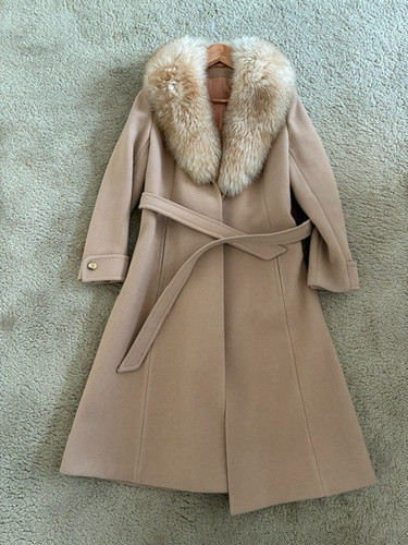 Wool winter long coat - winter,