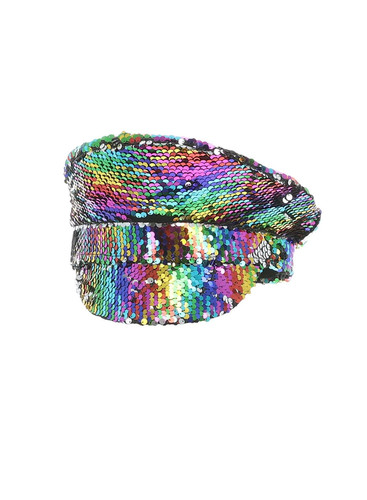 Sequin captains hat - hat, deluxe
