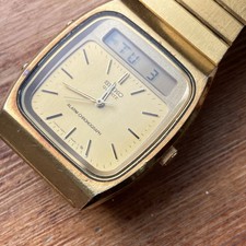   Vintage Seiko H557-5320  Digital Chronograph Lcd Bond Style Watch 1982 