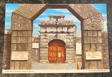 unused postcard - entrance to