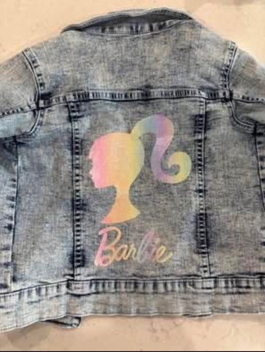 Barbie denim jacket girls - barbie, xs