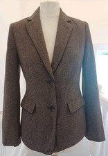 Joules Agatha Tweed Blazer Size 8 Excellent Condition Brown. A47