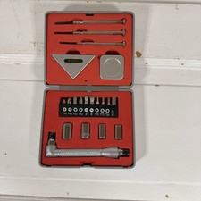 Compact 26-Piece Mini Ratchet Screwdriver & Socket Set in Metal Case