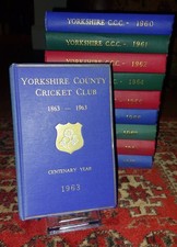 1960s YORKSHIRE COUNTY CRICKET YEARBOOKS - VGC - Select Year, MULTIBUY DISCOUNTS