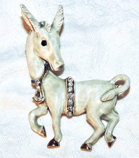 Jeanne Donkey Brooch Vintage
