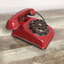 Red Toy Metal Telephone The
