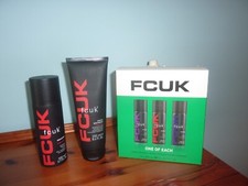 Mens FCUK One Of Each 3 Piece Body Spray Gift Set Plus FCUK Sport Extra Items
