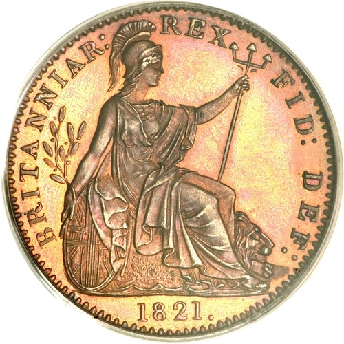 George farthing coin 1820 - iv,