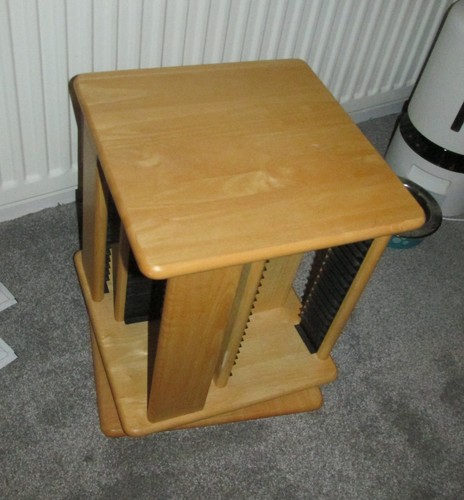 Wooden rotating rack - rotating, cd