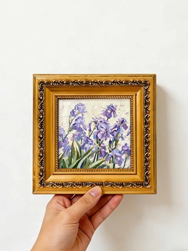 Purple iris floral - purple, life