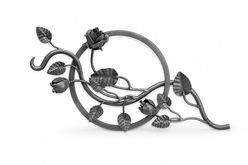 Wrought iron ornament with - wrought,