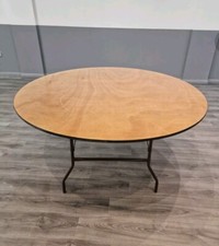 5ft 6in Round Wooden Event Table