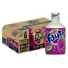 Fanta Grape Soft Drink Metal Bottles 300ml - Pack of 24 - Japanese Import
