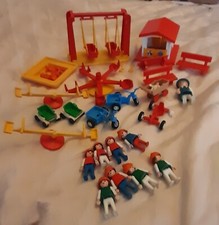 Vintage 1980's Geobra Playmobil Playground Set Bundle 
