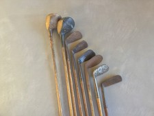 Vintage Hickory Golf Club Set 6 Irons And 2 Woods-Playable set