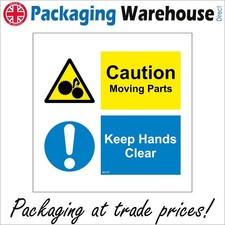 SIGN Caution Moving Parts Keep