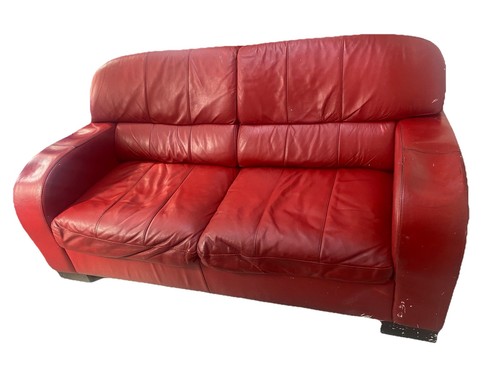 Dfs seater leather sofa - 3,