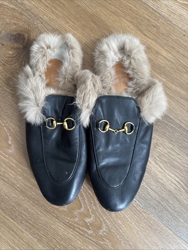 Gucci princetown fur lined - fur,