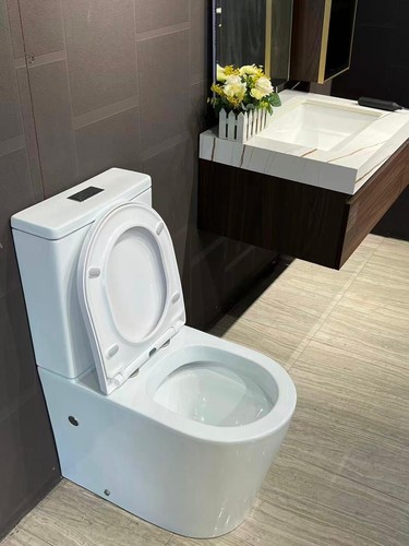 Swirl closed coupled toilet - ,