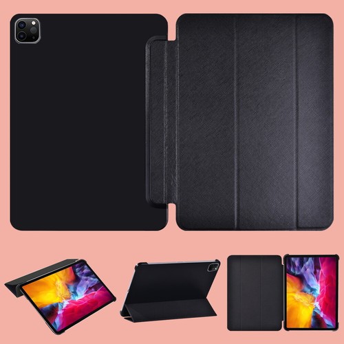 Black leather stand case folio - black,