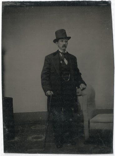 Original ferrotype gentleman - ferrotype,,