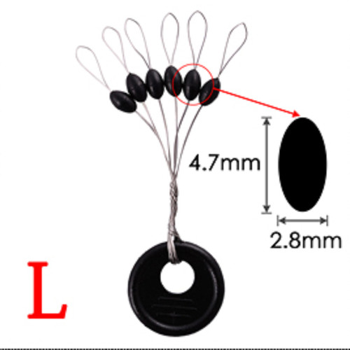 Large sliding float stops - large,