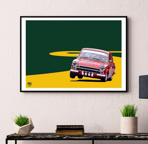 Ford lotus cortina - mk1, print