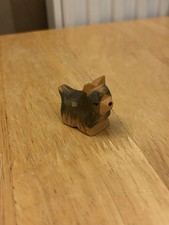 Ostheimer Wooden Toy Yorkshire Terrier Dog Figure Rare & Retired Great Condition