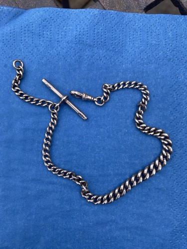 Sterling silver albert - silver, pocket