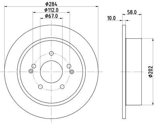Mintex mdc3200c rear brake - mintex,
