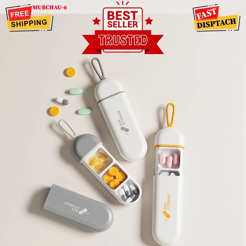 Portable pill box daily - pill,