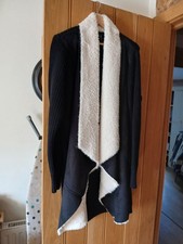 Black Waterfall Cardigan With