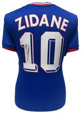 ZINEDINE ZIDANE SIGNED FRANCE FOOTBALL SHIRT SEE THE PROOF EXCLUSIVE TO ALLSTARS