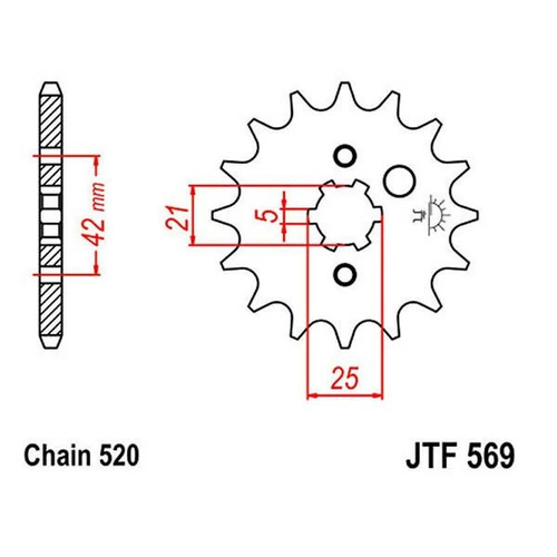 Sprocket z10 520 - 520, for