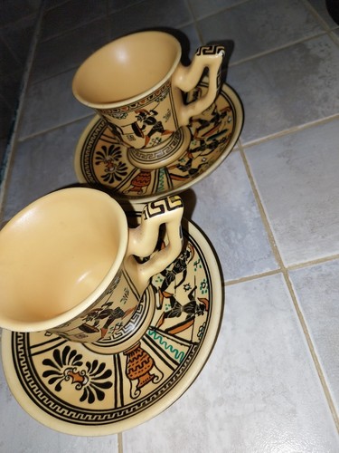 Rare pair cups - rare, saucers