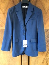 ZARA Navy Blue Oversized Blazer | Join Life Collection | XS (8/10) BNWT RRP £90