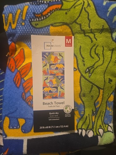 New dinosaur beach towel - dinosaur,