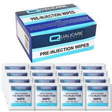 Qualicare Pre-Injection Swabs - Alcohol Cleansing Wipes 70% Isopropyl Antiseptic