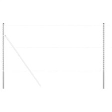 Fence Posts Powder-coated steel Outdoor Barrier Garden Fencing Yard  vidaXL