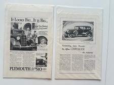 Pair of Vintage Plymouth &