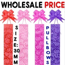 100pc Pull Bows 30mm Large Small Gift Wrap Florist Ribbon Wedding Car Decoratio