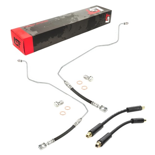 Brake line hose set front - line,