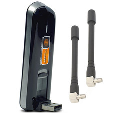 UNLOCKED HUAWEI E3276s-150 4G USB DONGLE 150MBPS + 2 x ANTENNAS (BLACK)